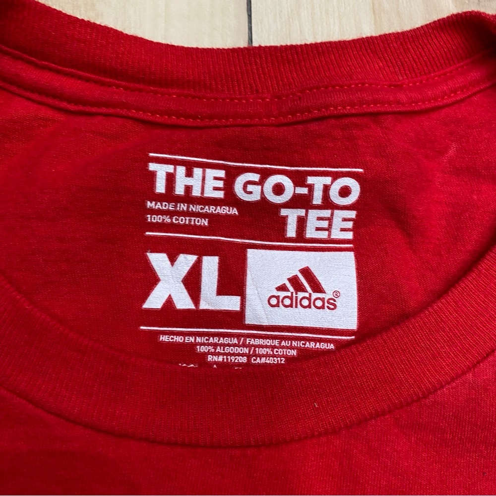 Portland Trail Blazers NBA Large Adidas Casual T-Shirt Red size XL - Picture 3 of 3